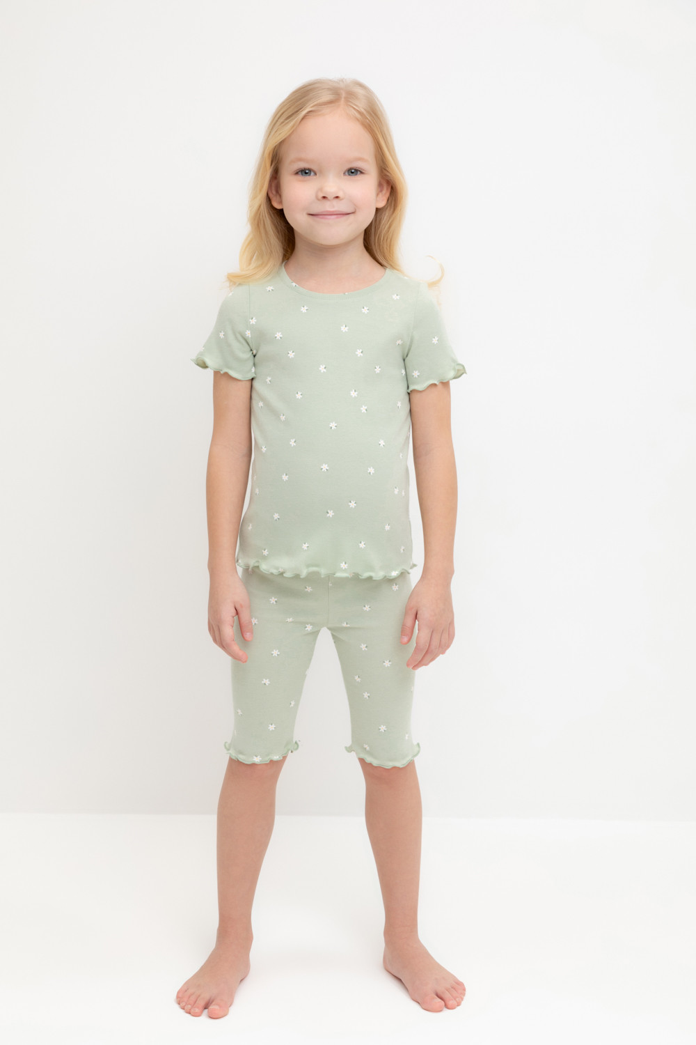 Пижама для девочки, артикул: К 1632, цвет: голубой