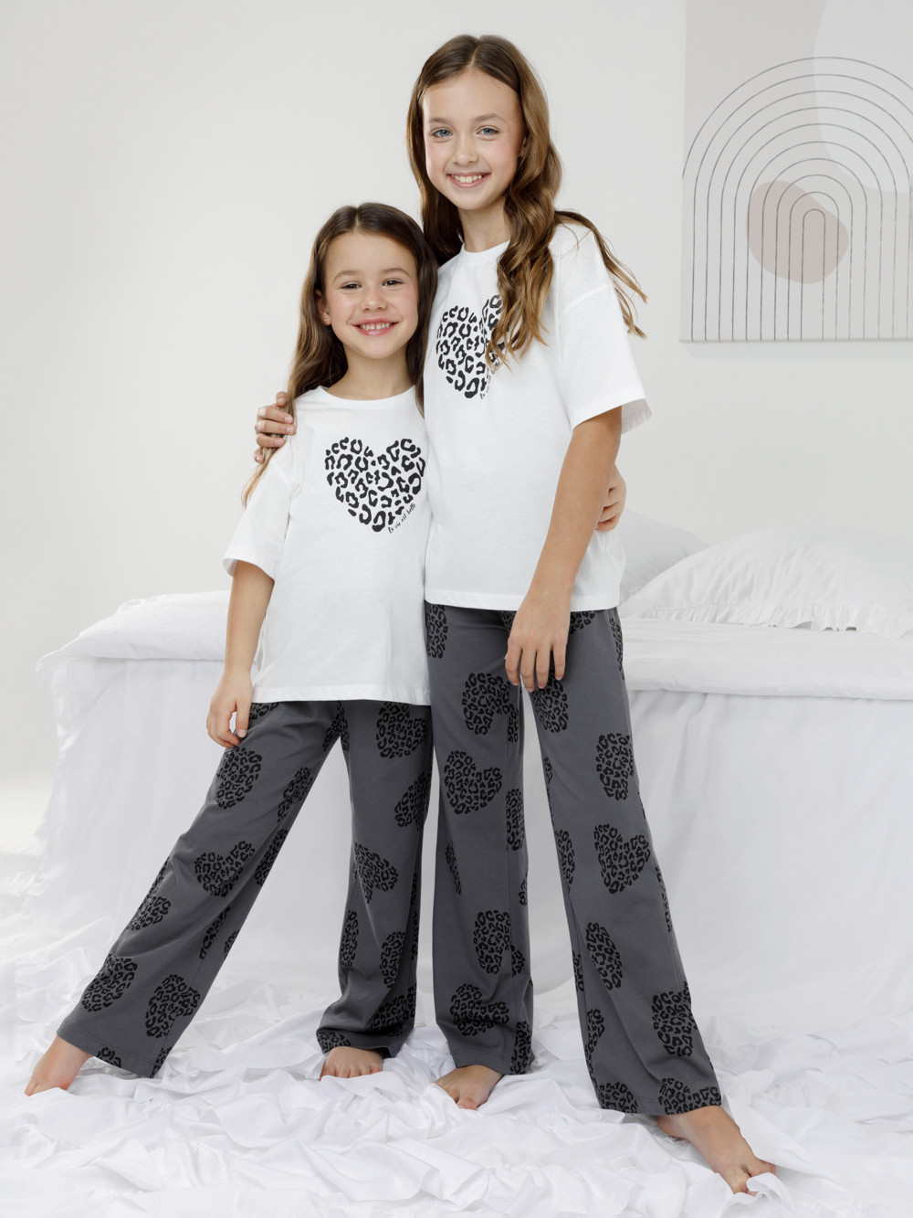 Пижама для девочки, артикул: МП 1657, цвет: белый