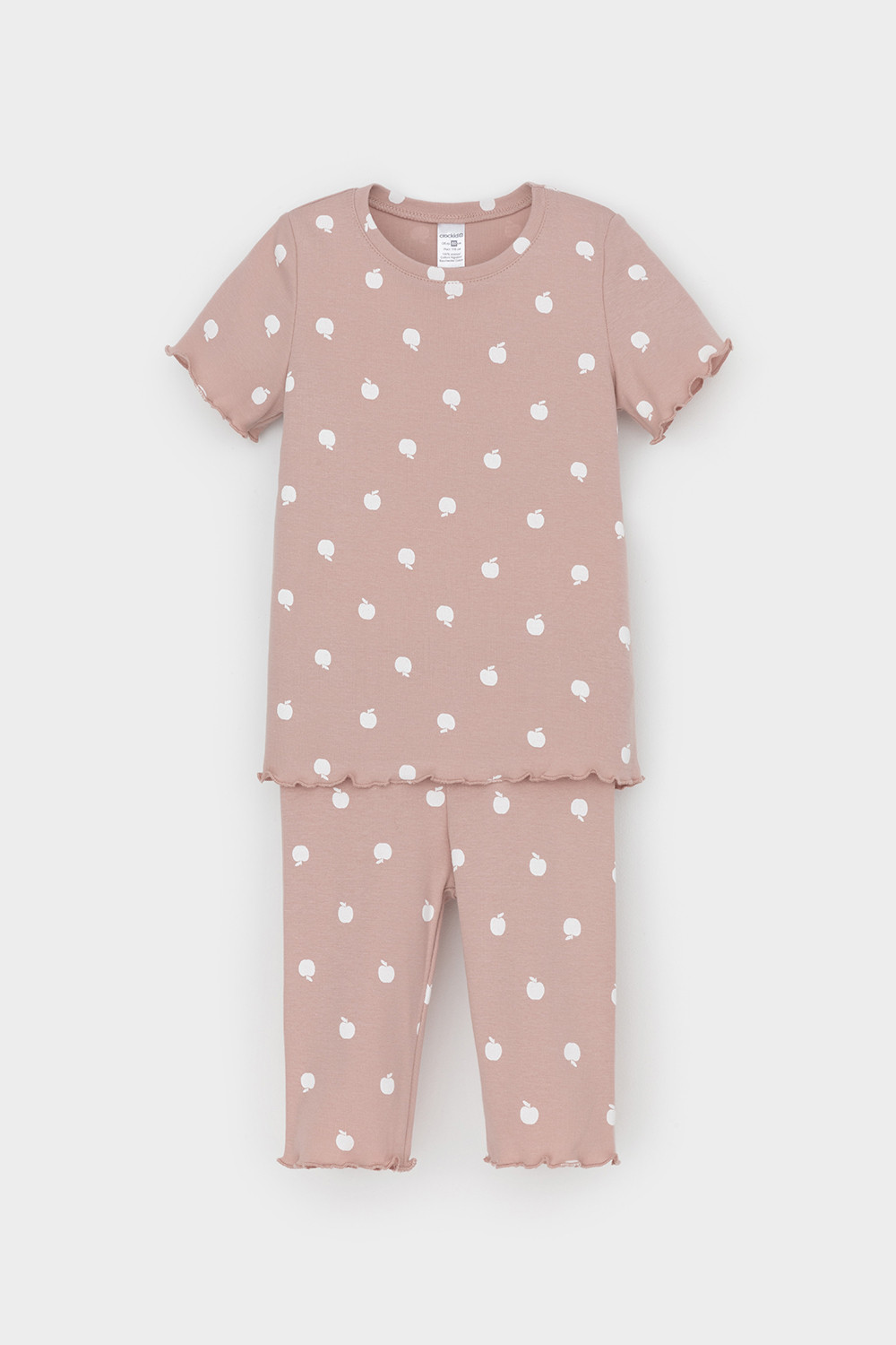 Пижама для девочки, артикул: К 1632-1, цвет: кофейный