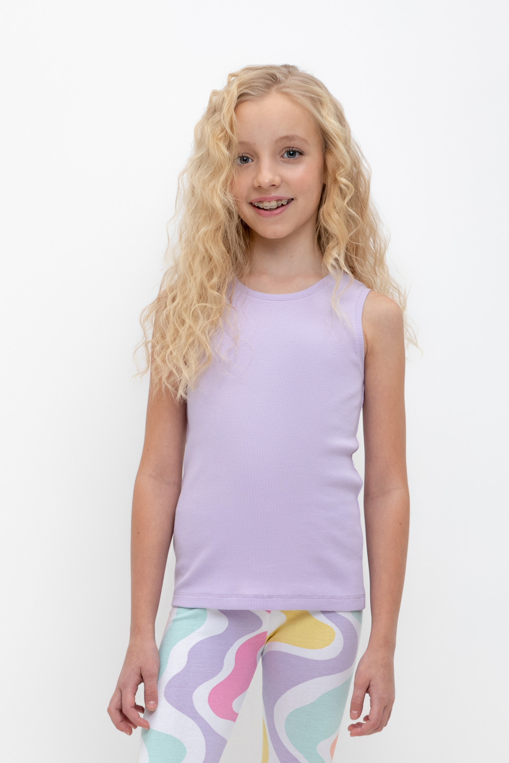 Футболка для девочки, артикул: КР 301698, цвет: фиолетовый
