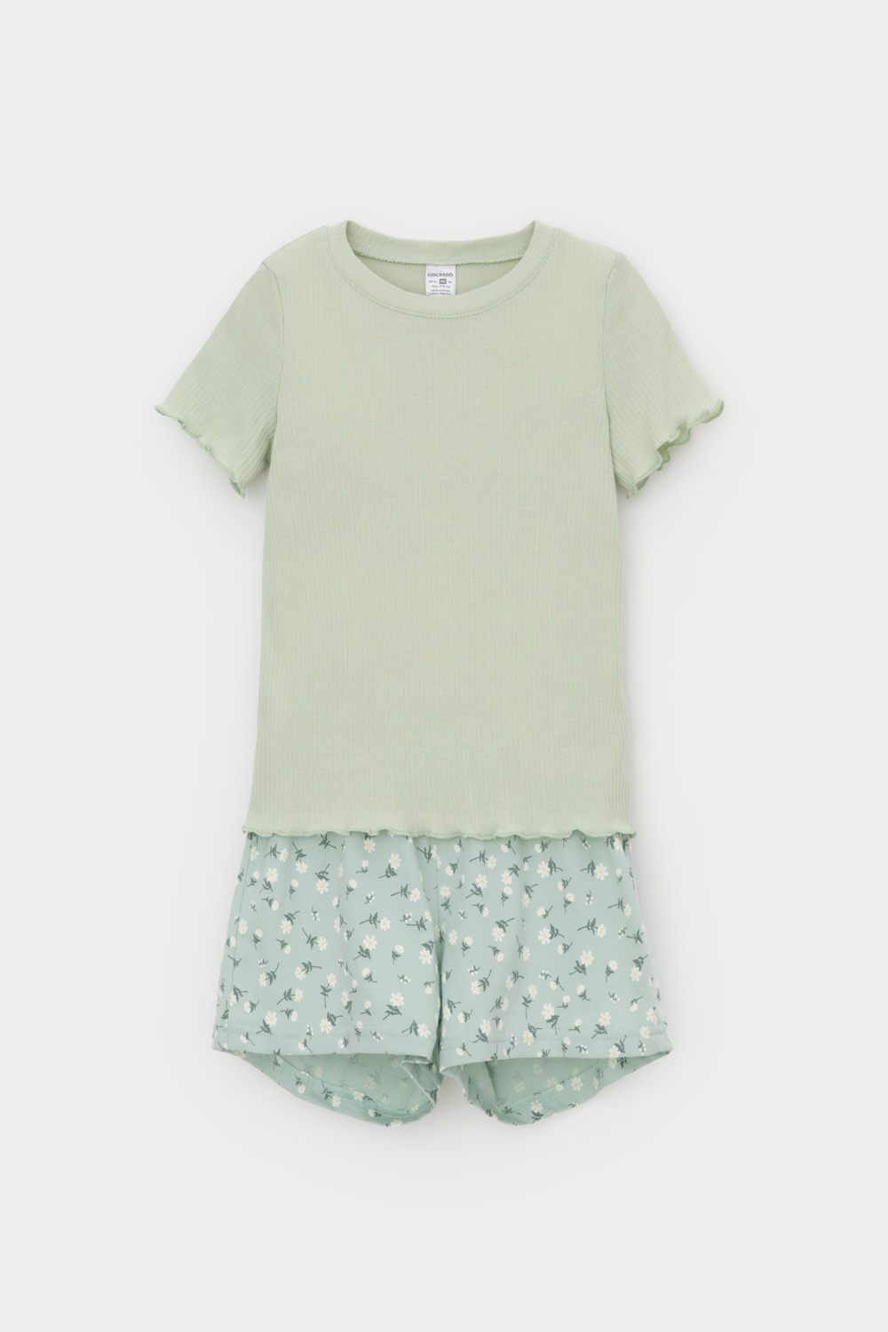 Пижама для девочки, артикул: К 1596, цвет: голубой, фото 2