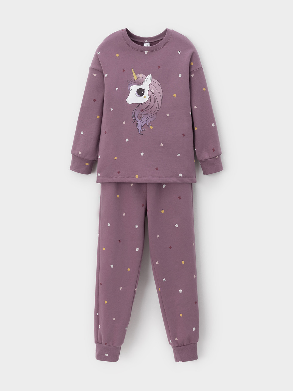 Пижама для девочки, артикул: К 1581, цвет: фиолетовый, фото 2