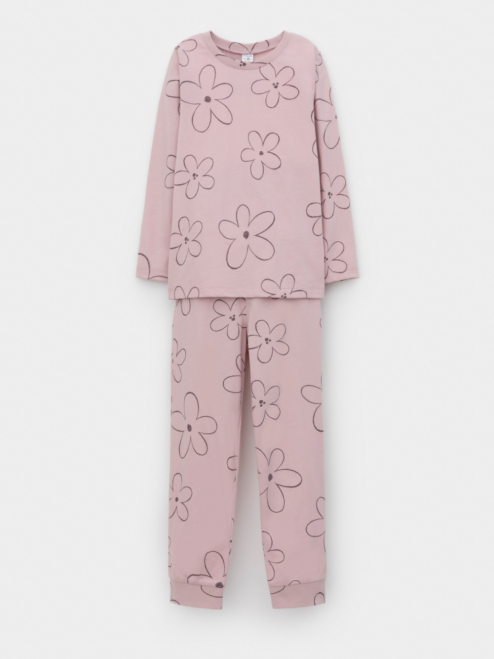 Пижама для девочки, артикул: К 1561, цвет: розовый, фото 2