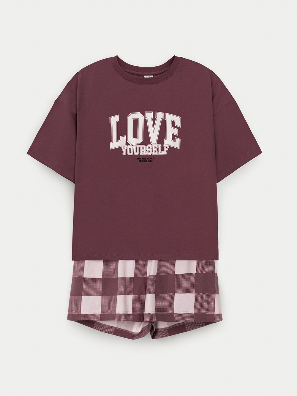 Пижама для девочки, артикул: МП 1658, цвет: коричневый, фото 2