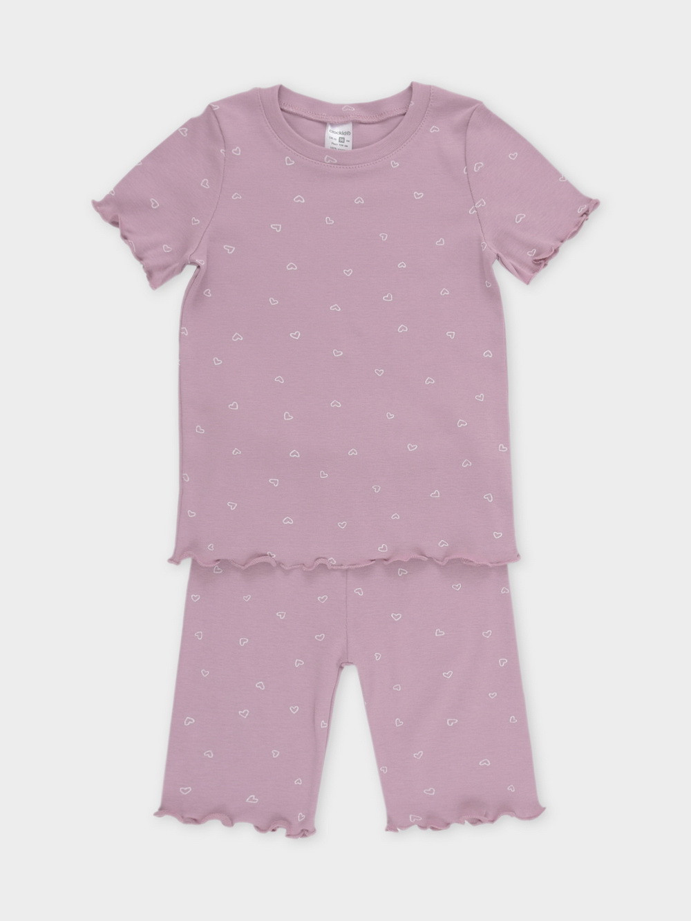 Пижама для девочки, артикул: К 1632, цвет: фиолетовый, фото 2