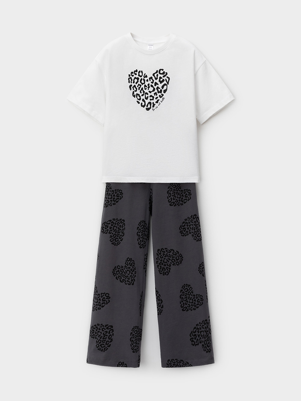 Пижама для девочки, артикул: МП 1657, цвет: белый, фото 2