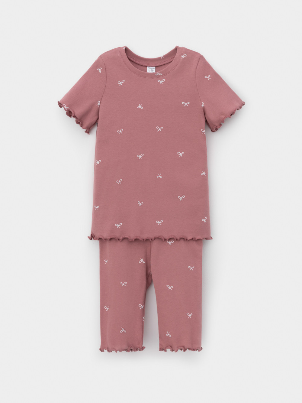 Пижама для девочки, артикул: К 1632, цвет: бордовый, фото 2