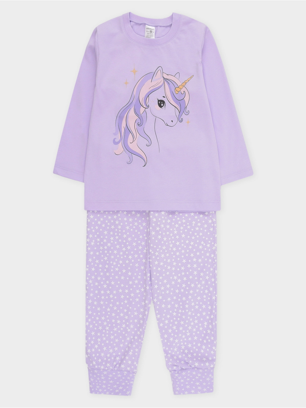 Пижама для девочки, артикул: К 1606, цвет: фиолетовый, фото 2