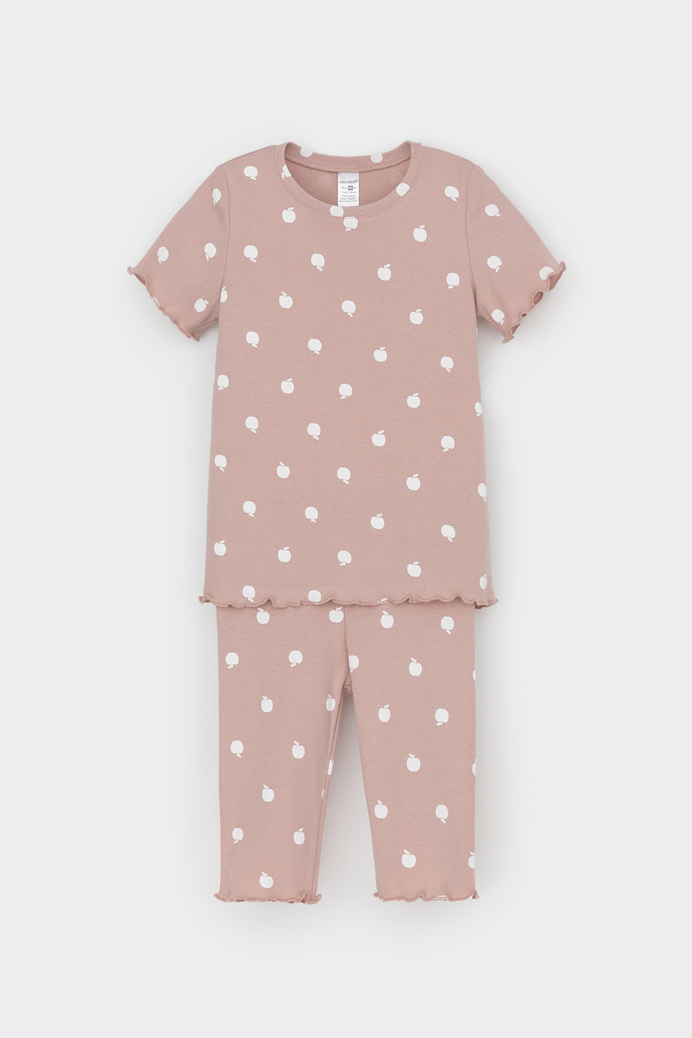 Пижама для девочки, артикул: К 1632, цвет: кофейный, фото 2