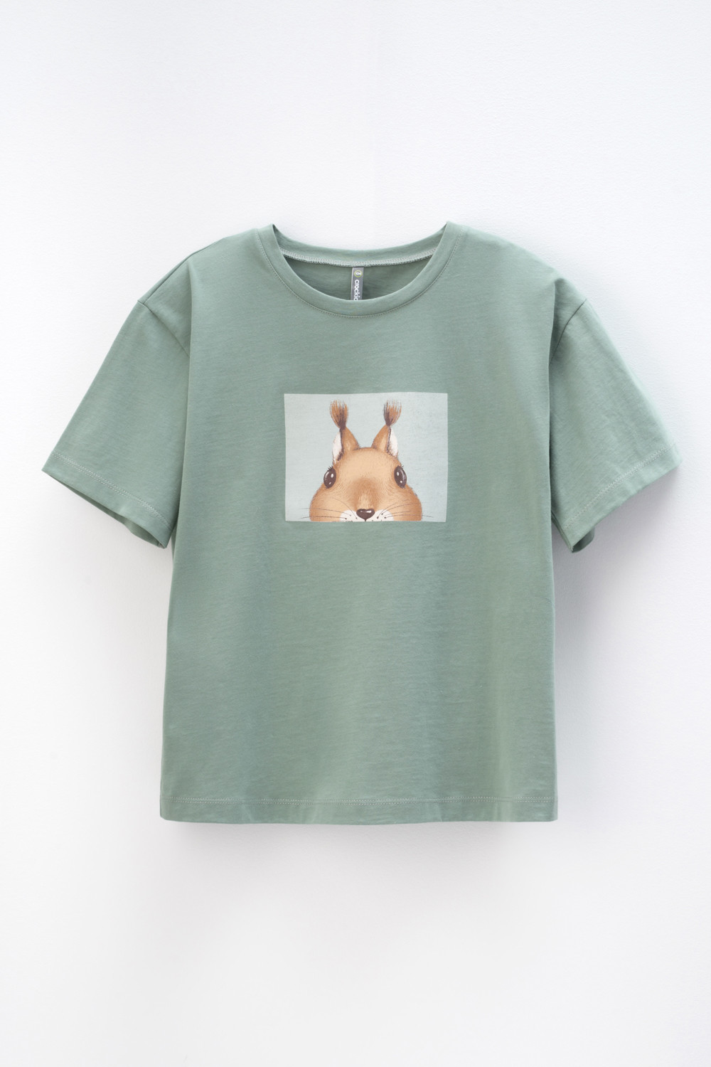 Футболка для девочки, артикул: КР 302168-1, цвет: зеленый, фото 2