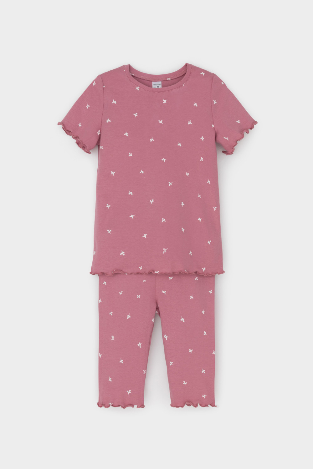 Пижама для девочки, артикул: К 1632, цвет: розовый, фото 2