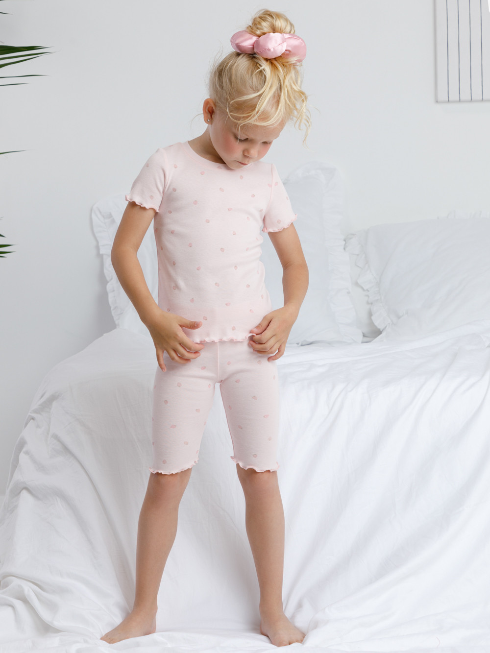 Пижама для девочки, артикул: К 1632, цвет: светло-розовый, фото 3