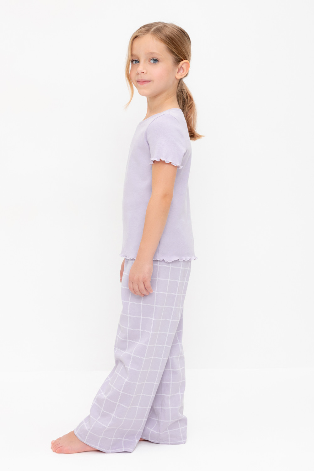 Пижама для девочки, артикул: К 1636, цвет: фиолетовый, фото 3
