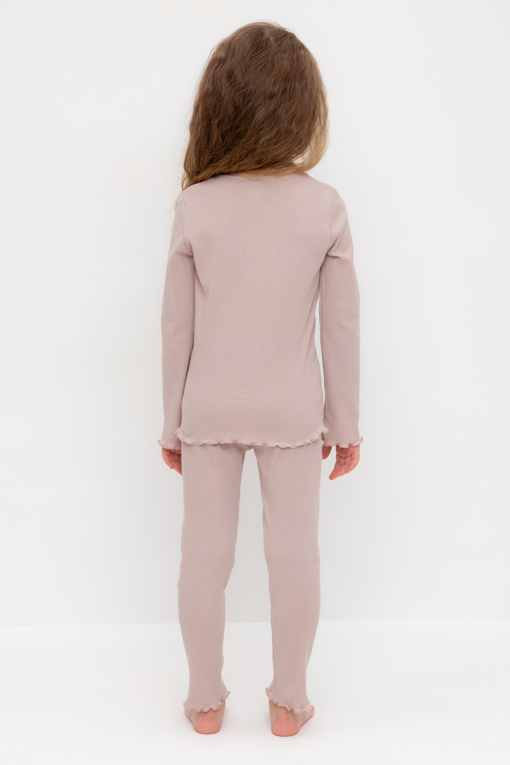 Пижама для девочки, артикул: К 1588, цвет: коричневый, фото 4