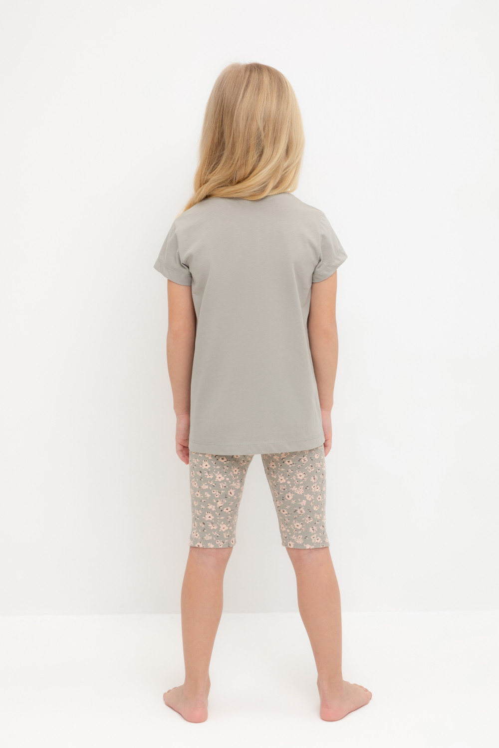 Пижама для девочки, артикул: К 1647, цвет: хаки, фото 4