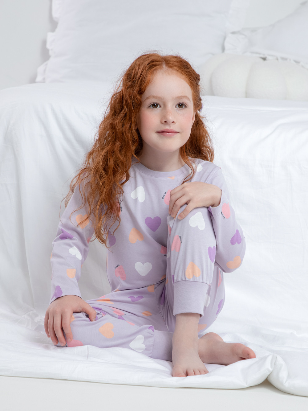 Пижама для девочки, артикул: К 1561, цвет: фиолетовый, фото 4