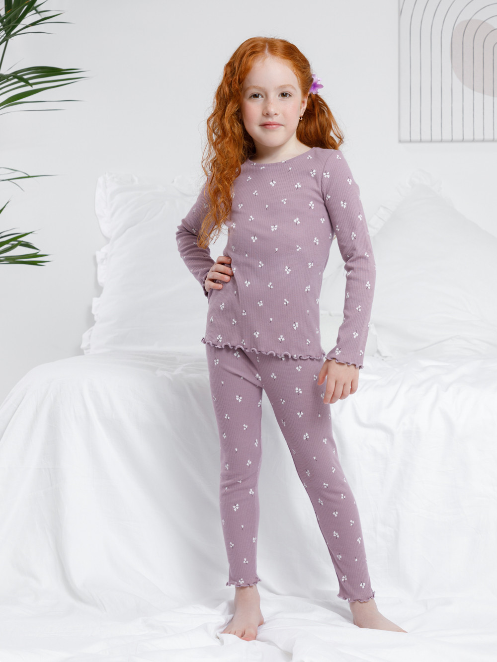 Пижама для девочки, артикул: К 1618, цвет: розовый, фото 4