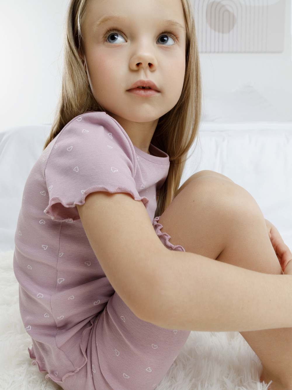 Пижама для девочки, артикул: К 1632, цвет: фиолетовый, фото 4