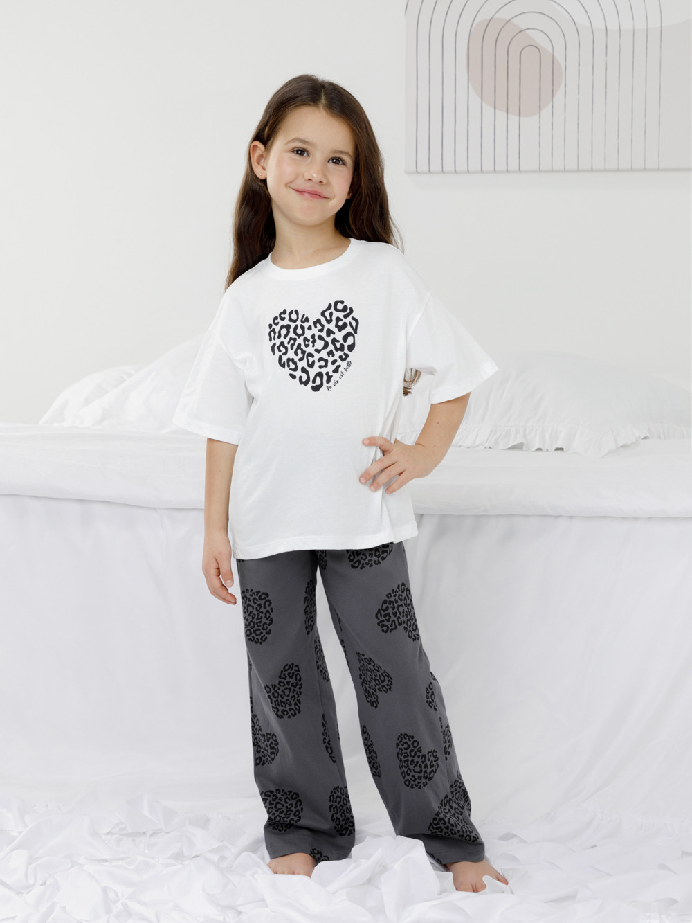 Пижама для девочки, артикул: МП 1657, цвет: белый, фото 4