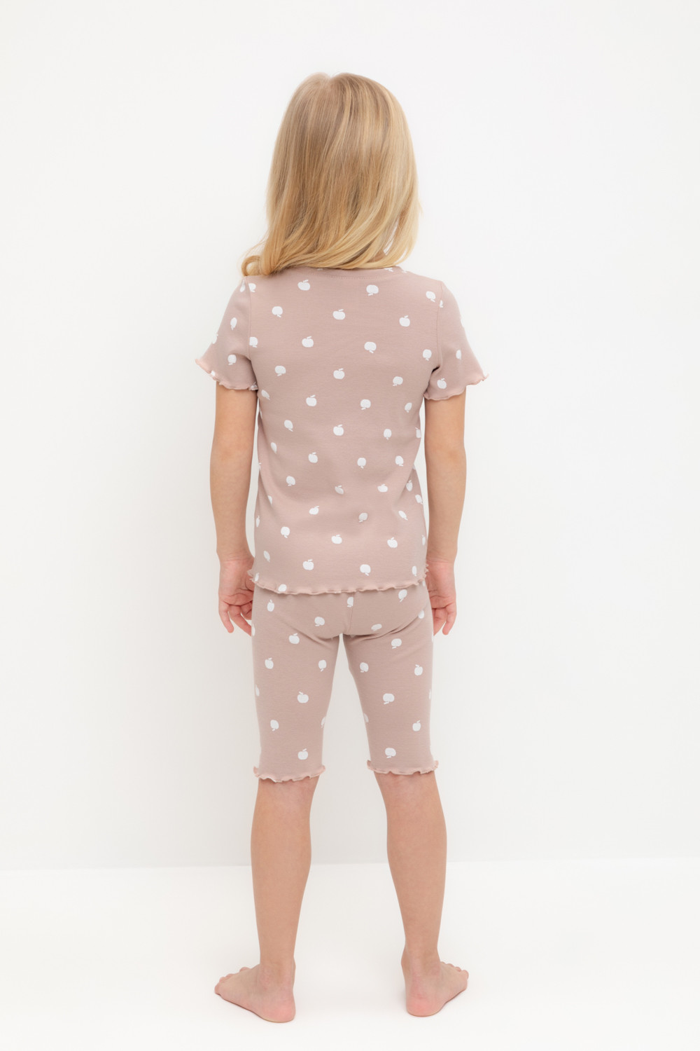 Пижама для девочки, артикул: К 1632, цвет: кофейный, фото 4