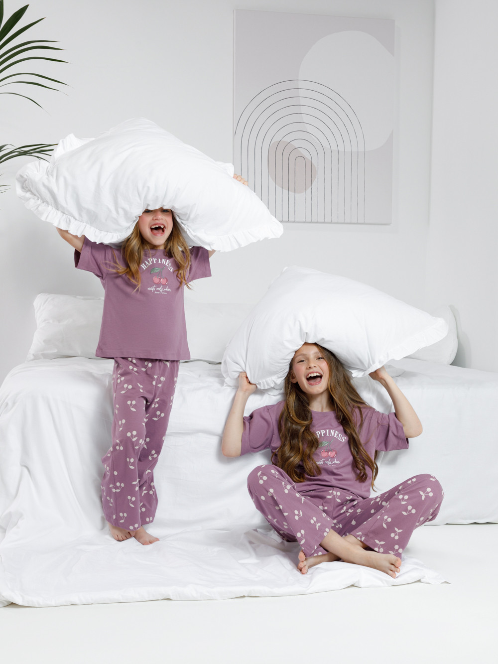 Пижама для девочки, артикул: МП 1657, цвет: бордовый, фото 4