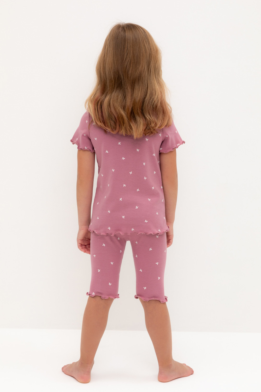 Пижама для девочки, артикул: К 1632, цвет: розовый, фото 4