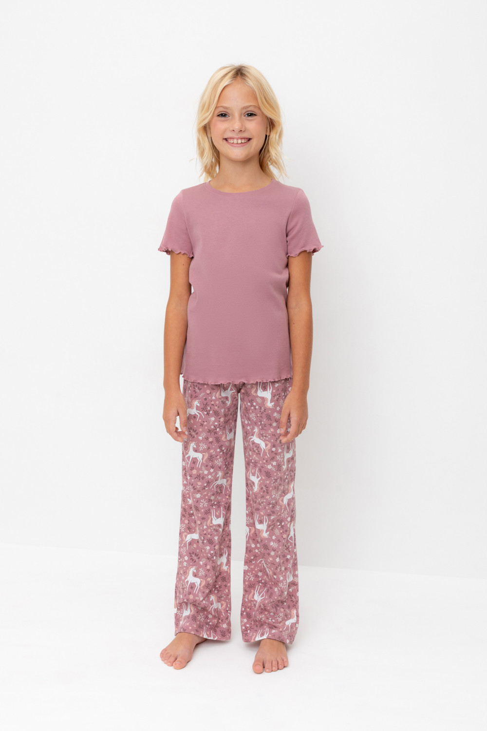 Пижама для девочки, артикул: К 1636, цвет: розовый, фото 5