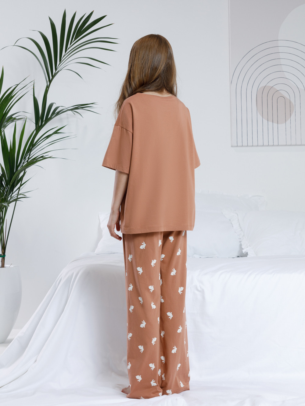 Пижама для девочки, артикул: МП 1657-1, цвет: кофейный, фото 5