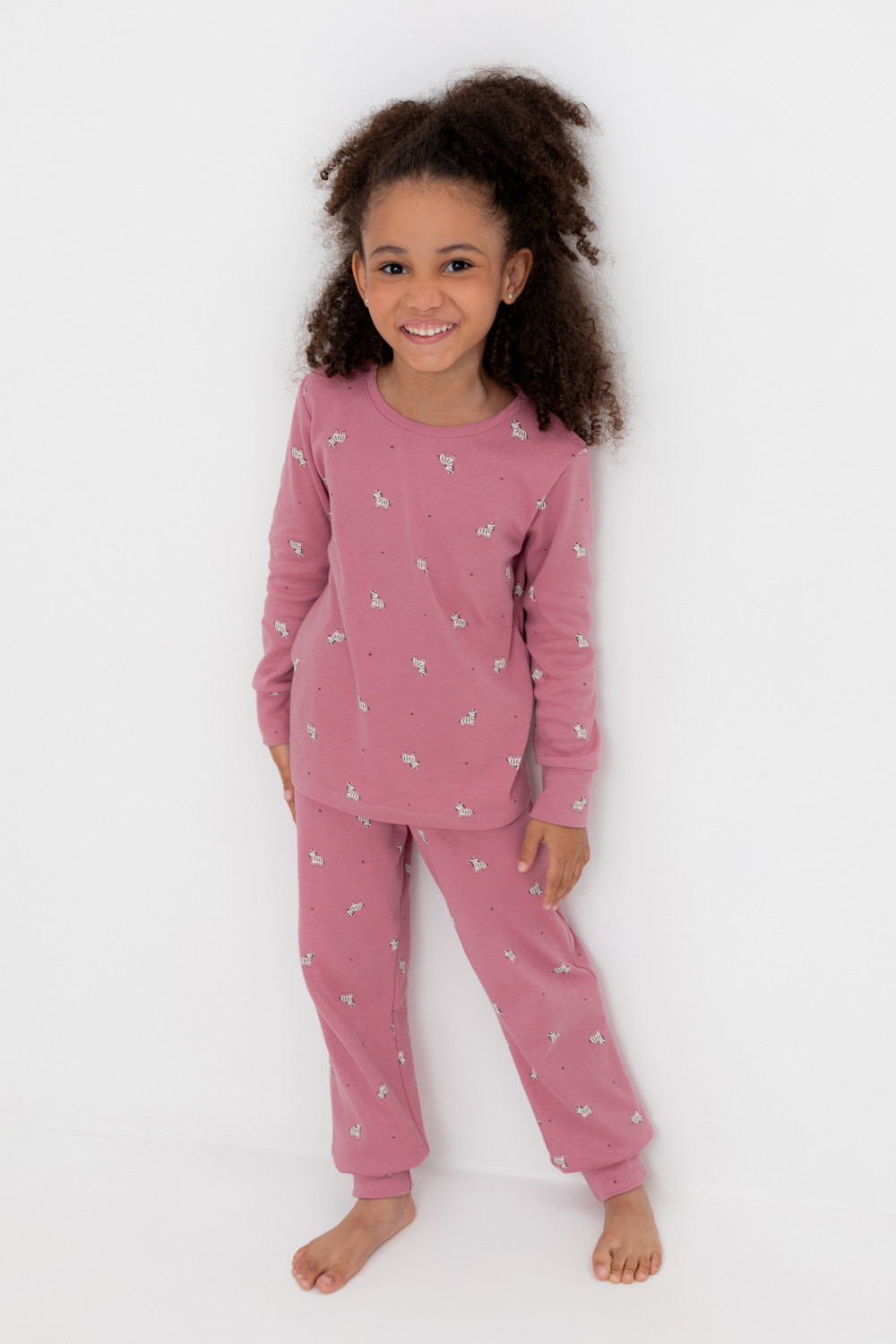 Пижама для девочки, артикул: К 1552, цвет: розовый, фото 5