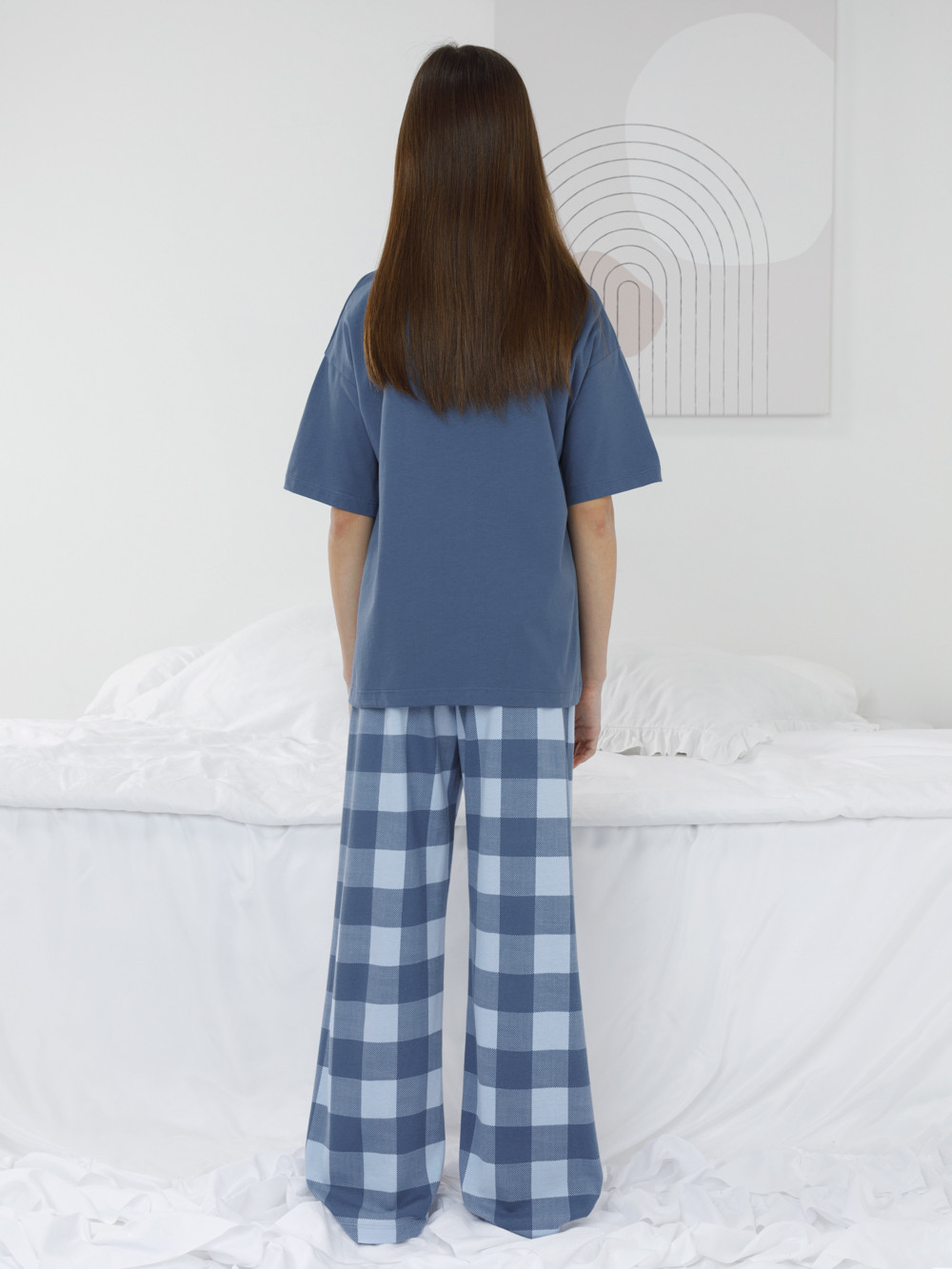 Пижама для девочки, артикул: МП 1657-1, цвет: синий, фото 5