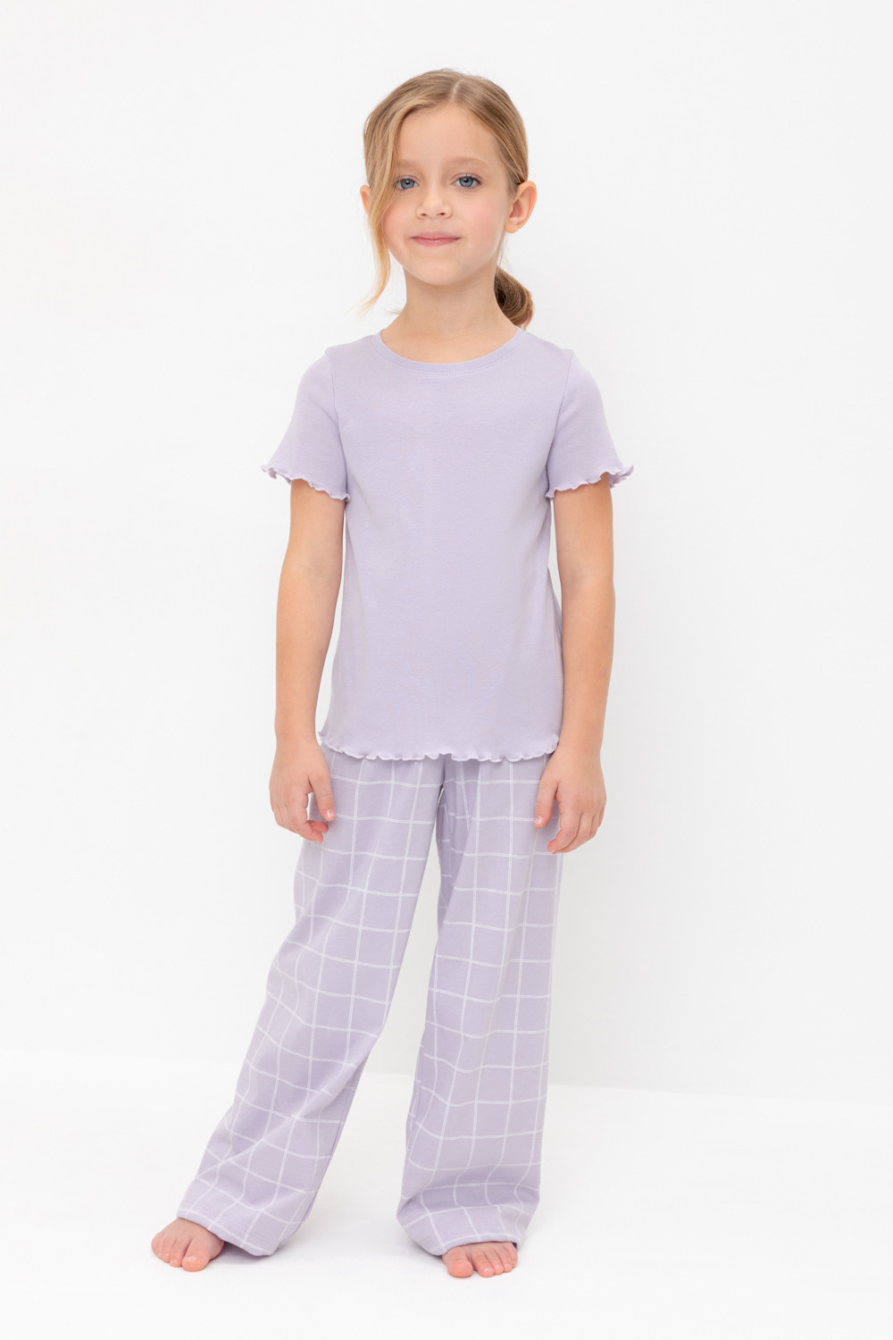 Пижама для девочки, артикул: К 1636, цвет: фиолетовый, фото 5