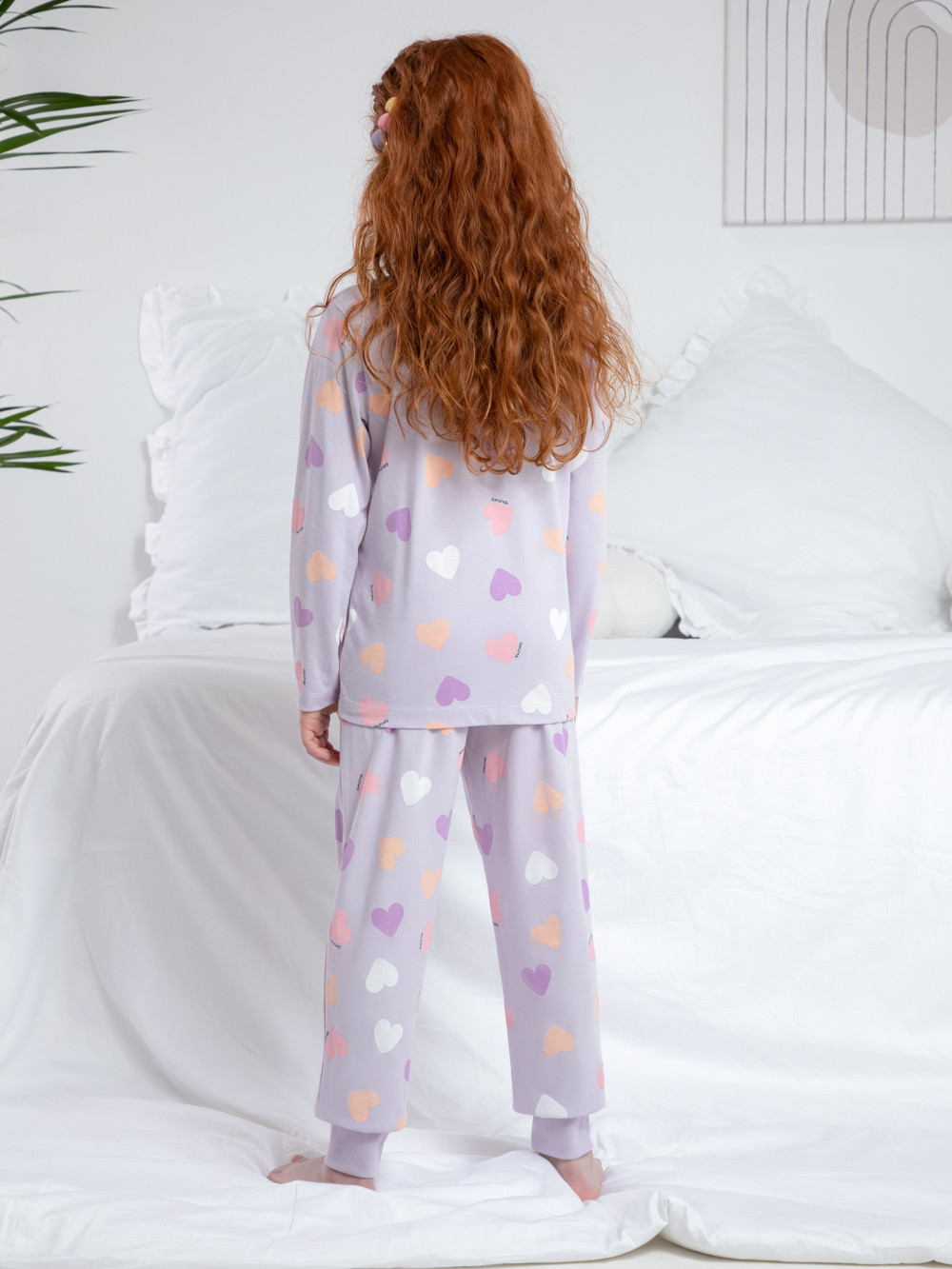 Пижама для девочки, артикул: К 1561, цвет: фиолетовый, фото 5