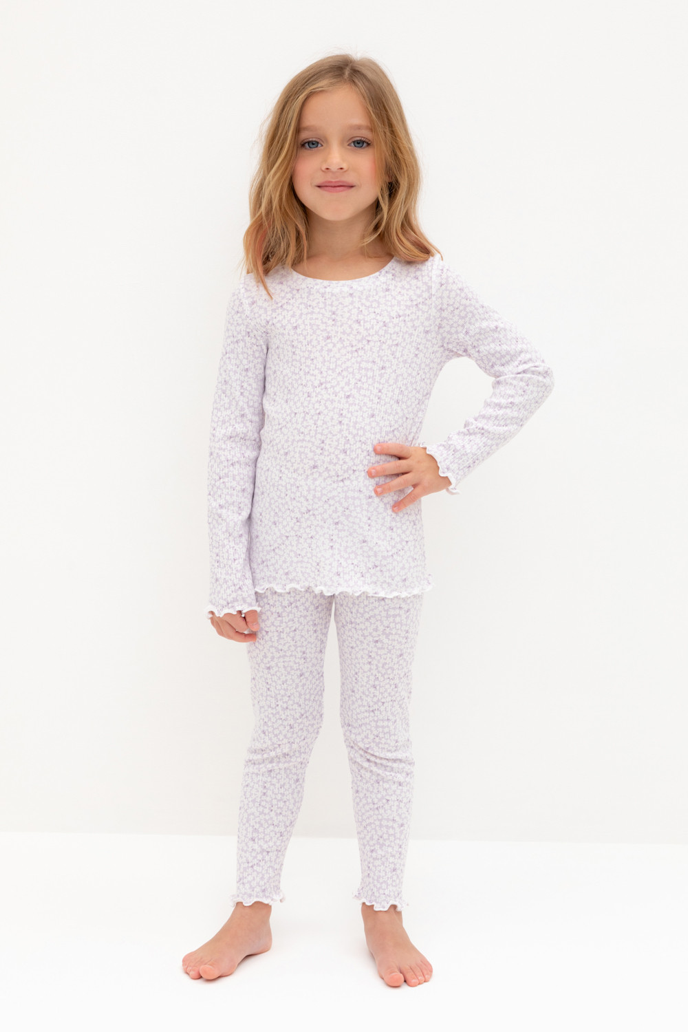Пижама для девочки, артикул: К 1618, цвет: фиолетовый, фото 5