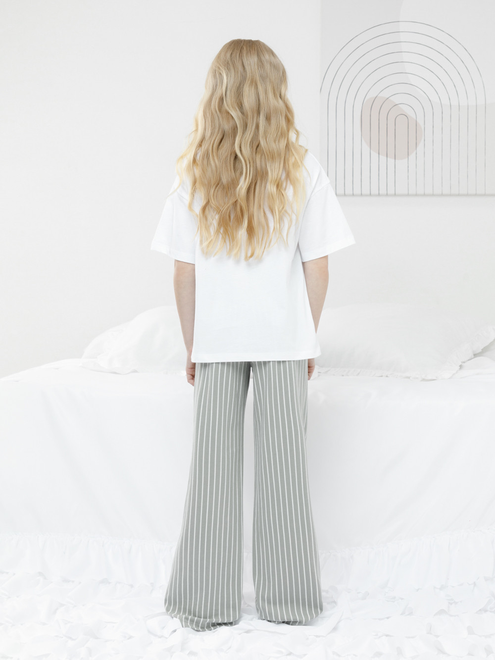 Пижама для девочки, артикул: МП 1657, цвет: белый, фото 5