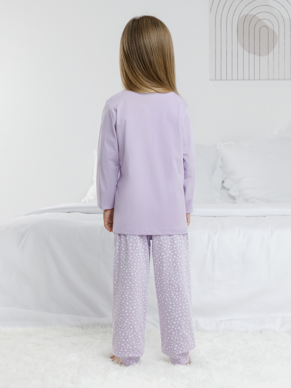 Пижама для девочки, артикул: К 1606, цвет: фиолетовый, фото 5