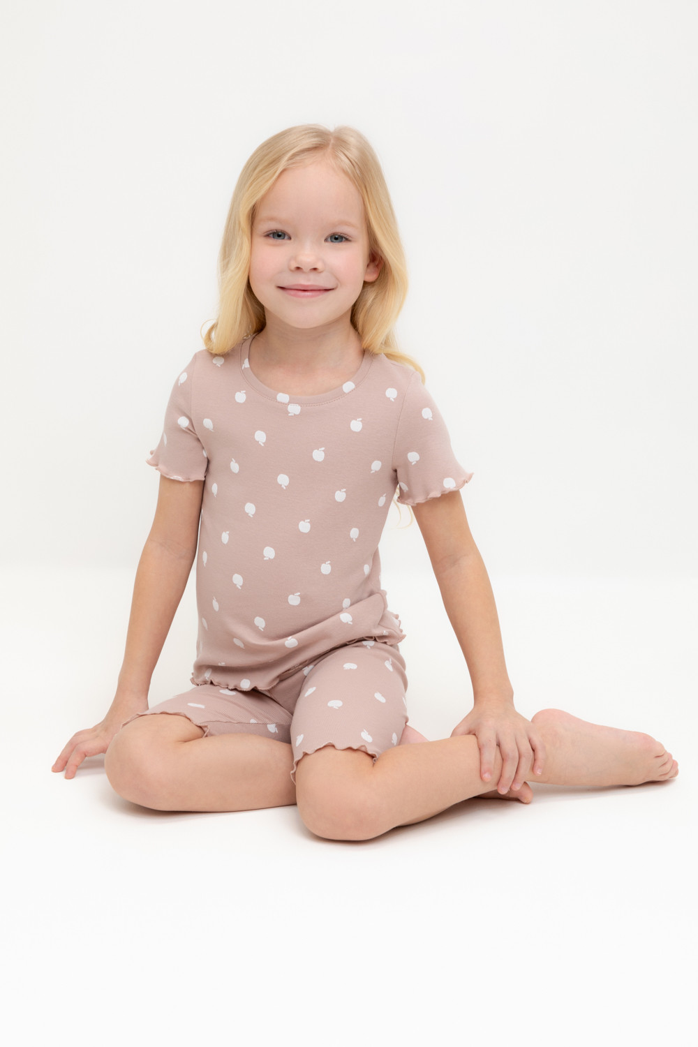 Пижама для девочки, артикул: К 1632, цвет: кофейный, фото 5