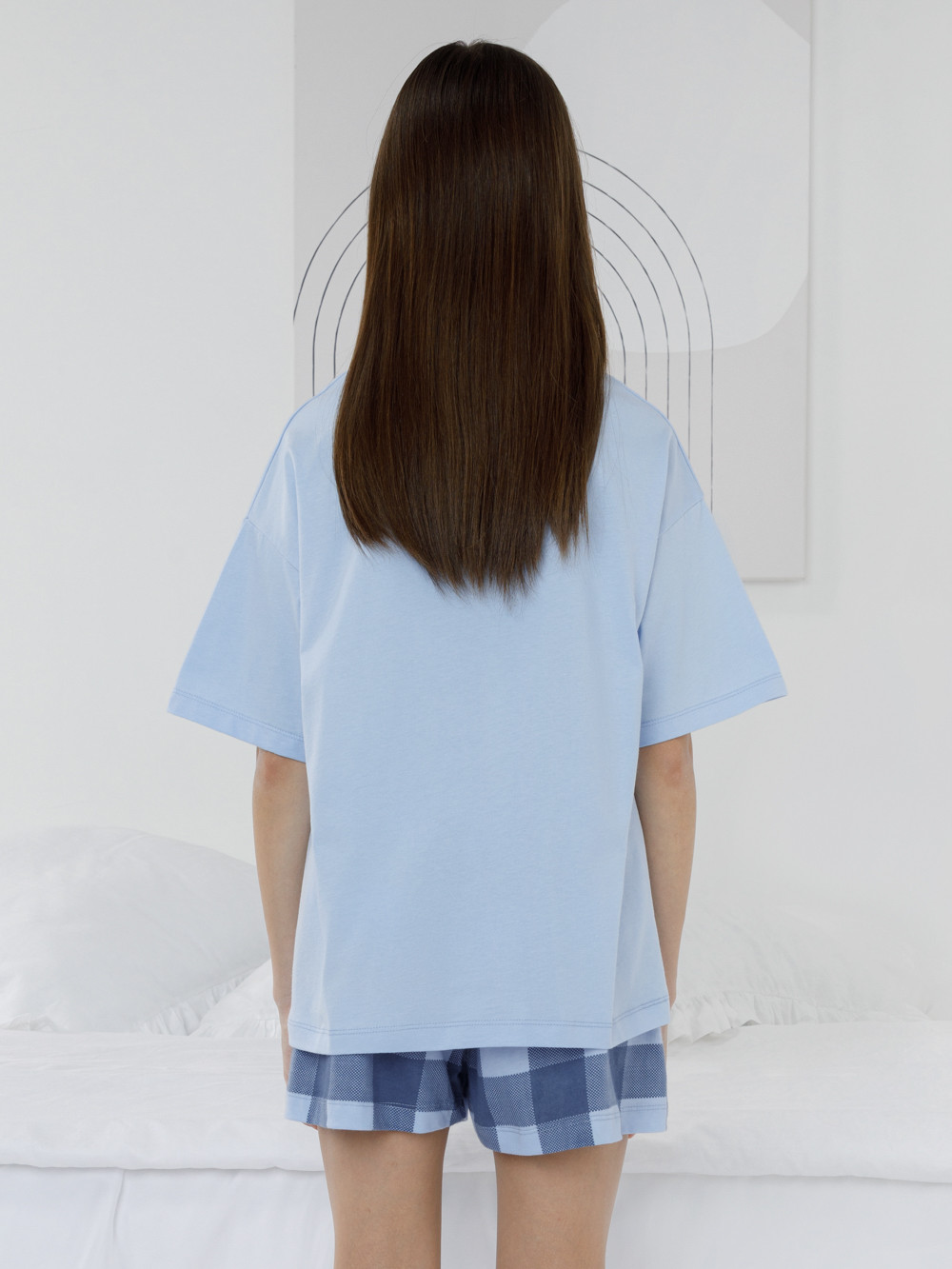 Пижама для девочки, артикул: МП 1658-1, цвет: голубой, фото 5