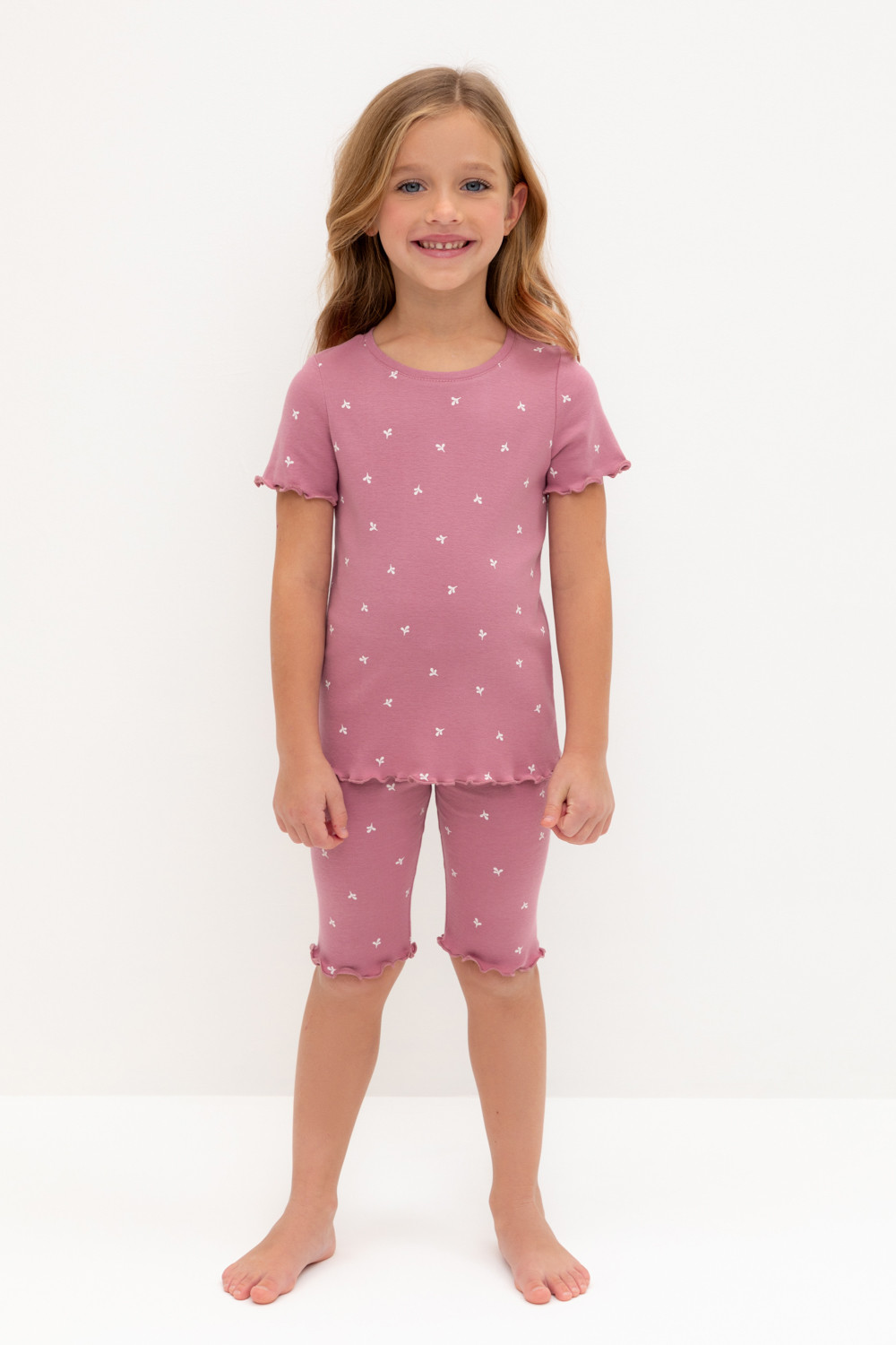 Пижама для девочки, артикул: К 1632, цвет: розовый, фото 5