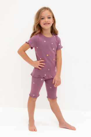 Пижама для девочки, артикул: К 1632, цвет: фиолетовый