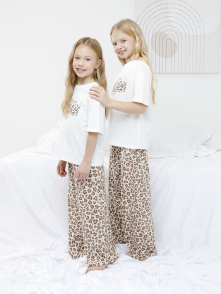 Пижама для девочки, артикул: МП 1666, цвет: сахар