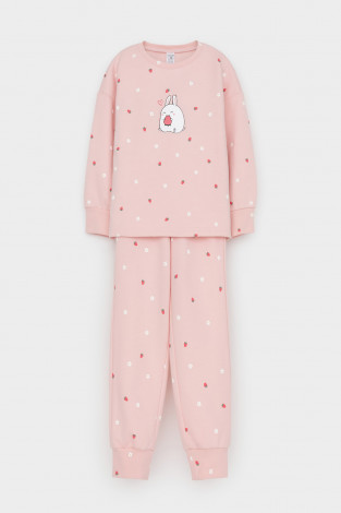 Пижама для девочки, артикул: К 1581, цвет: розовый