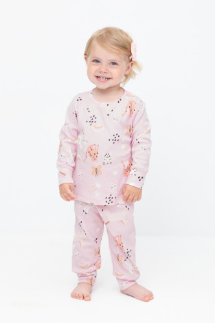 Пижама для девочки, артикул: К 1552, цвет: розовый