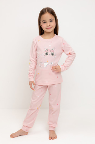 Пижама для девочки, артикул: К 1621, цвет: розовый