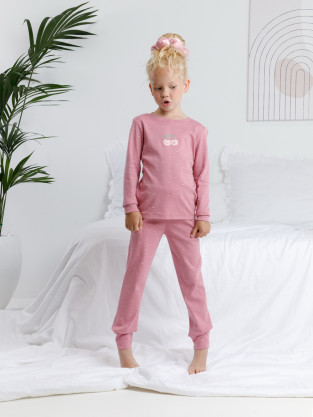 Пижама для девочки, артикул: К 1621, цвет: розовый