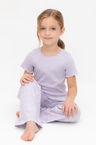 Пижама для девочки, артикул: К 1636, цвет: фиолетовый