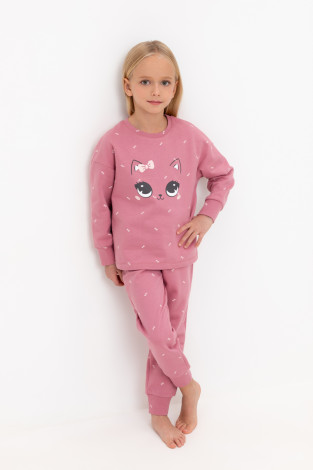 Пижама для девочки, артикул: К 1581, цвет: розовый