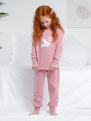 Пижама для девочки, артикул: К 1581/24, цвет: розовый
