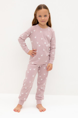 Пижама для девочки, артикул: К 1552, цвет: розовый