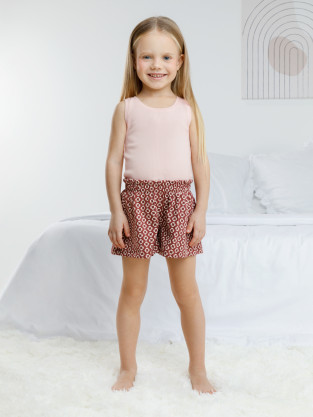 Пижама для девочки, артикул: К 1649, цвет: светло-розовый