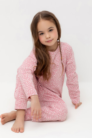 Пижама для девочки, артикул: К 1561, цвет: розовый